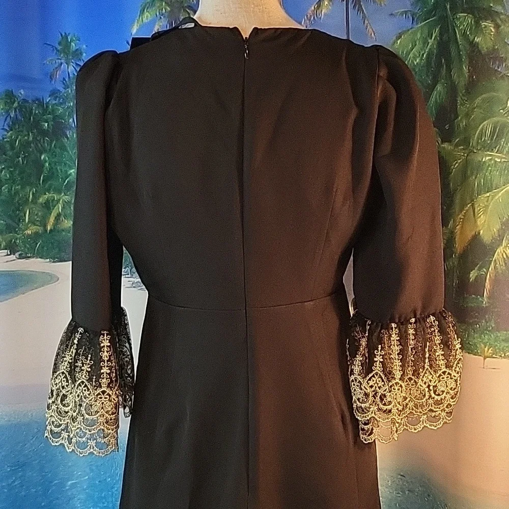 Pomander Place Black Lillith Dress Numerous Sizes - Picture 10 of 10